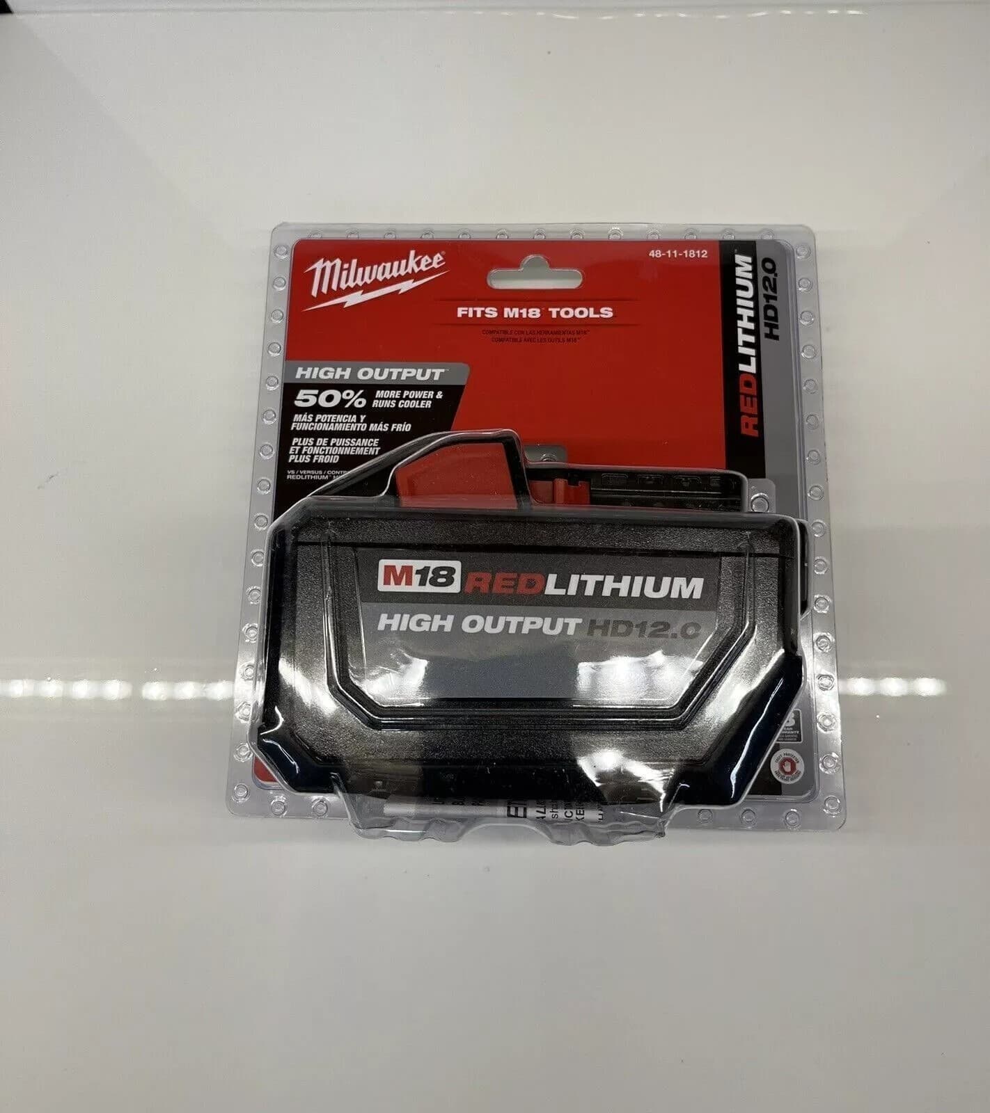 48-11-1812 M18 REDLITHIUM HIGH OUTPUT HD 12.0 Battery-HOT Milwau 2