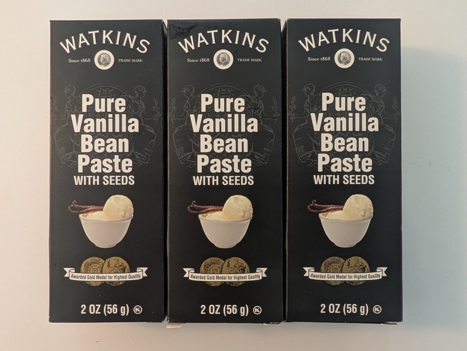 (Lot of 3) Watkins All Natural Original Gourmet Pure Vanilla Bean Paste 2oz NEW! 5