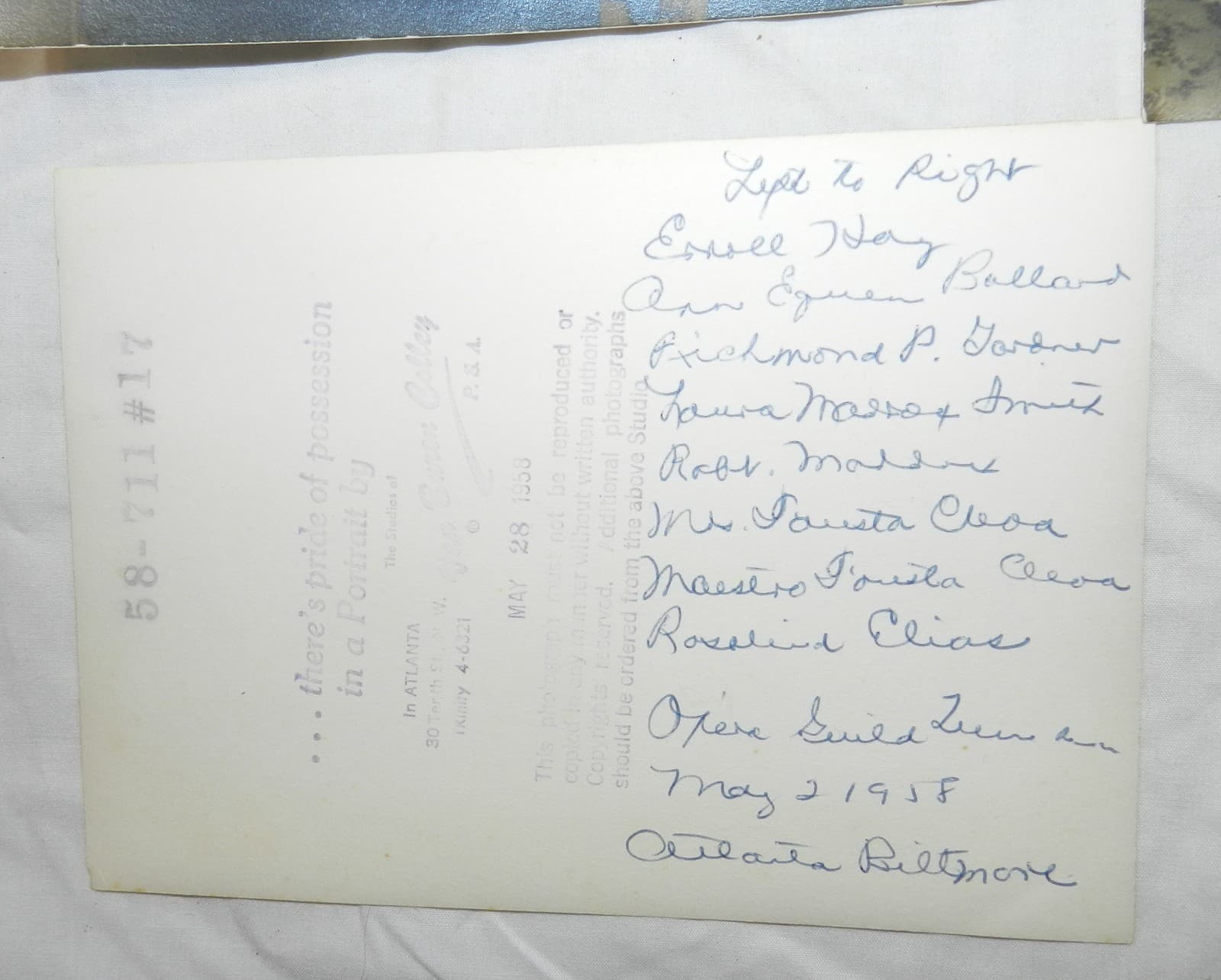 Lot of Photos, Letters, Ephemera + autographs concerning the Metropolitan Opera 4