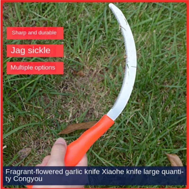 4PCS Alloy Serrated Mini Sickle Stainless Steel Grass Weed Cutting Weeding Tools 2