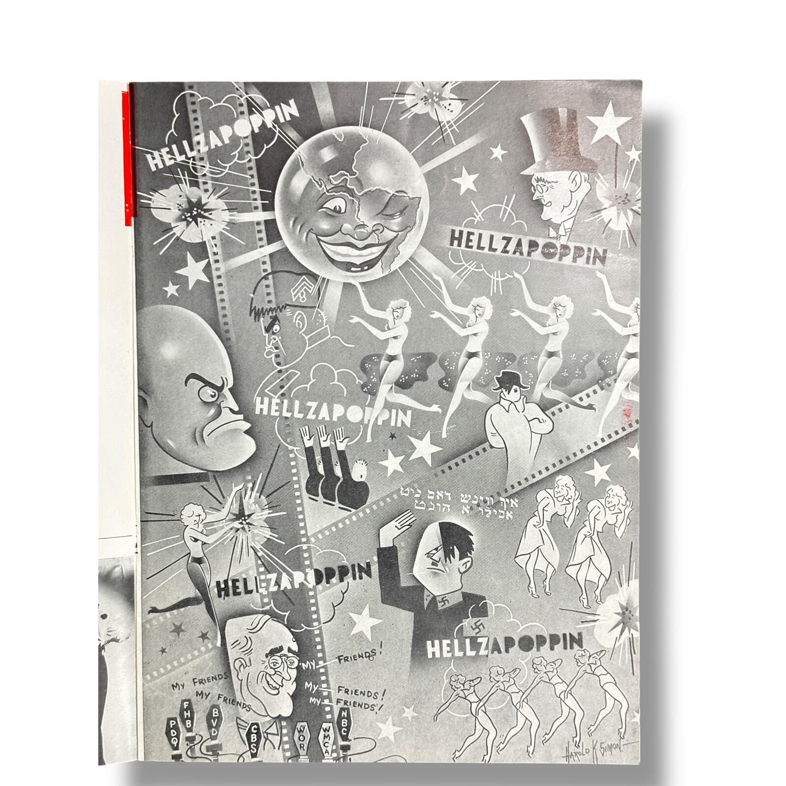 1938 Hellzapoppin Broadway Program Olsen & Johnson Revue Political Satire NYC 6