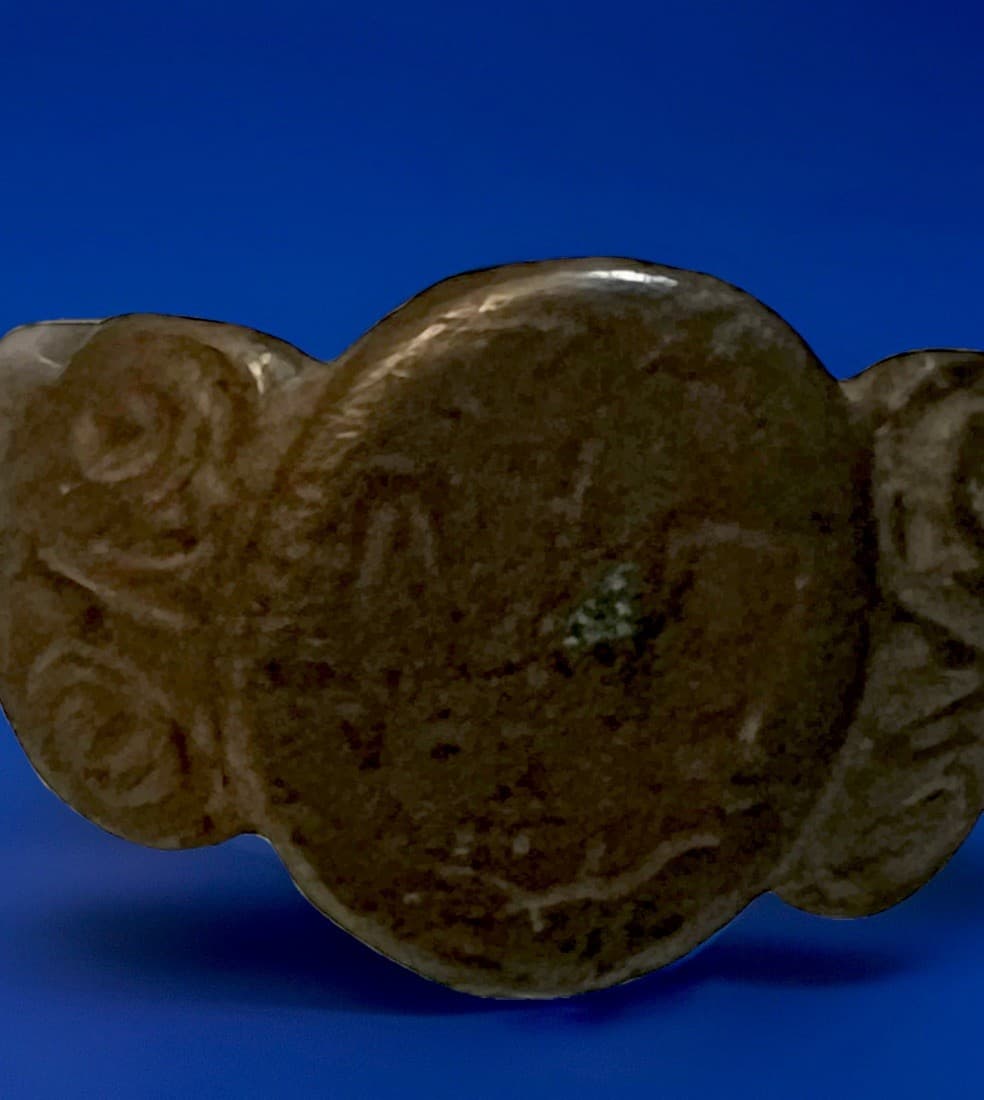 Medieval Eastern European Billon Royal Initials or signet RING RARE 4