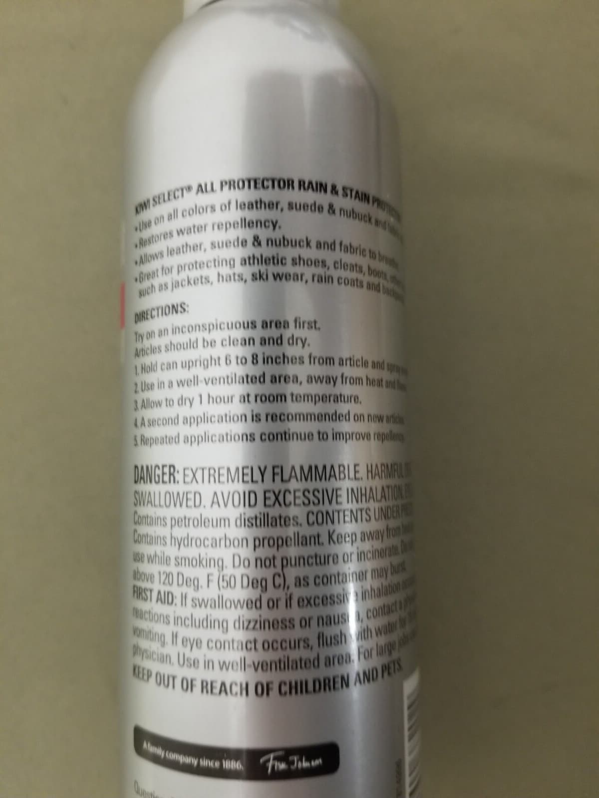 New KIWI Select Rain Stain Protector all colors - Leather Suede Nubuck  7.7 OZ. 4