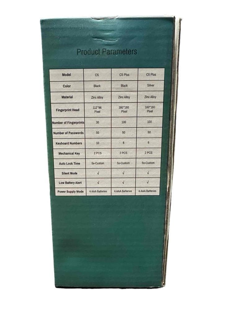 NEW SecuStone Smart Door Lock Fingerprint & Keypad C5 Keyless Entry 4