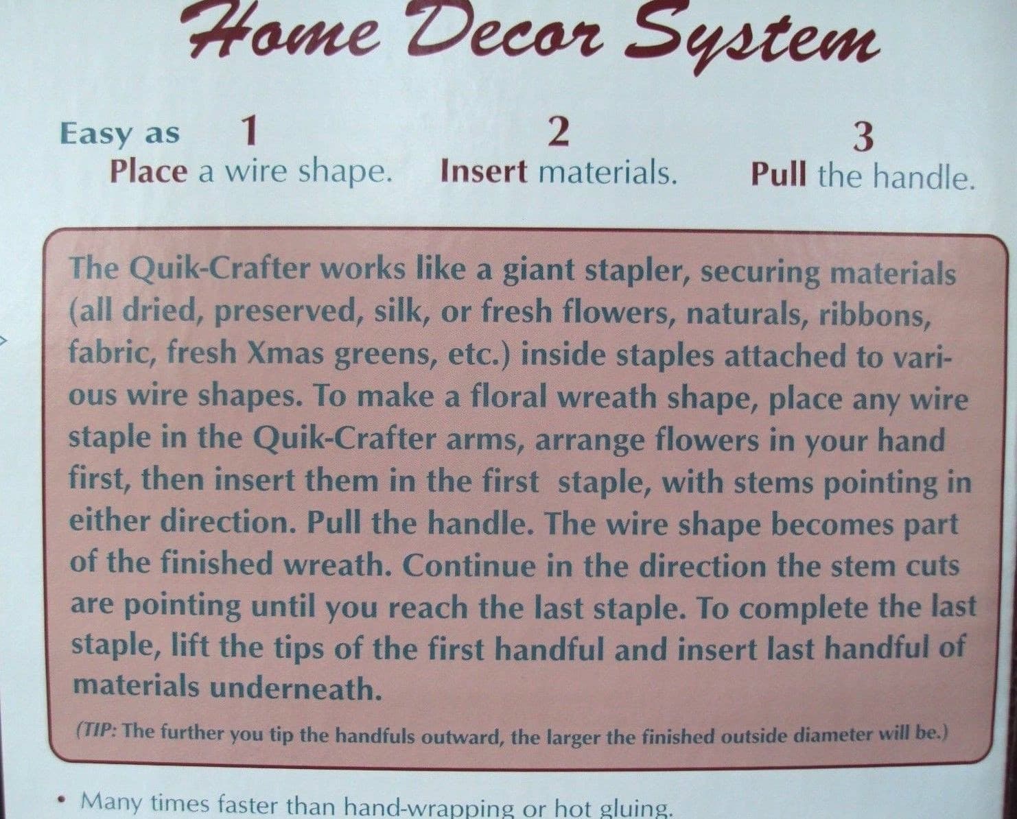 Wreathmaking for Dummies, The Quik-Crafter, As Seen on TV, NEW 3