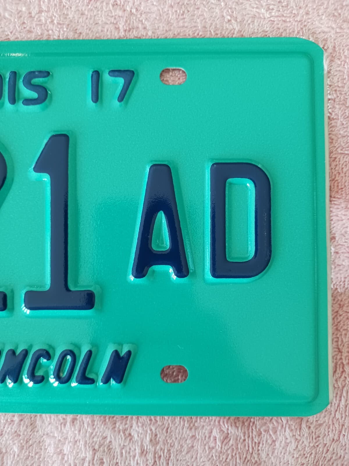 2017 Illinois IL License DL 6221 AD Land of Lincoln 6