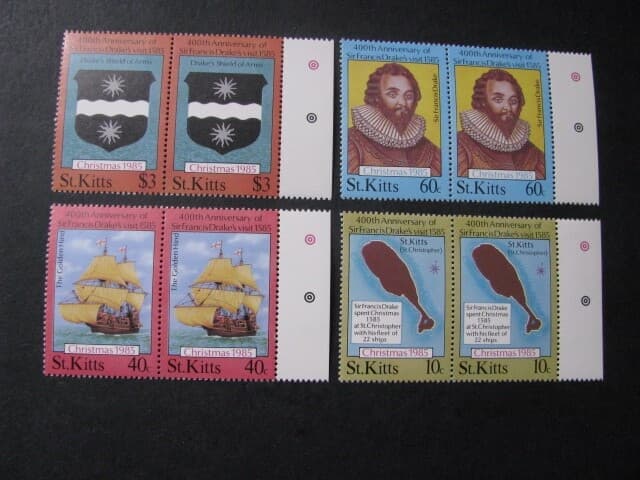 St. Kitts Stamp Pair Set Scott # 173-176 Never Hinged Unused..Lot 2 5