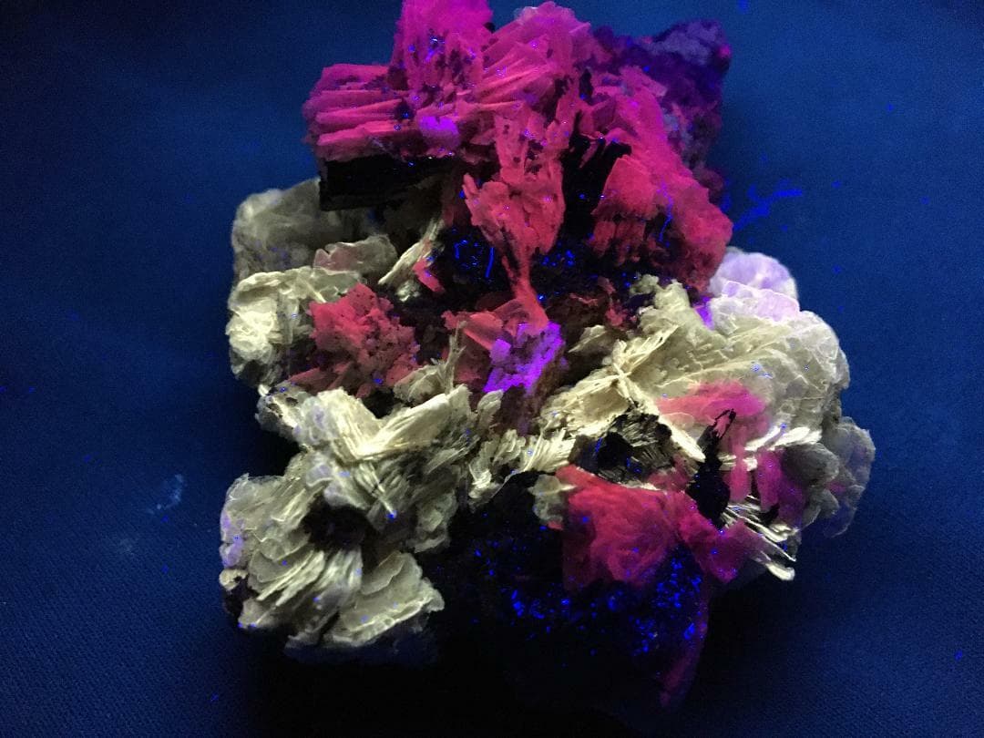 KB: FANTASTIC! GREAT SW FL. POLYLITHIONITE/LEUCOPHANITE/ALBITE, QUEBEC, CANADA 2