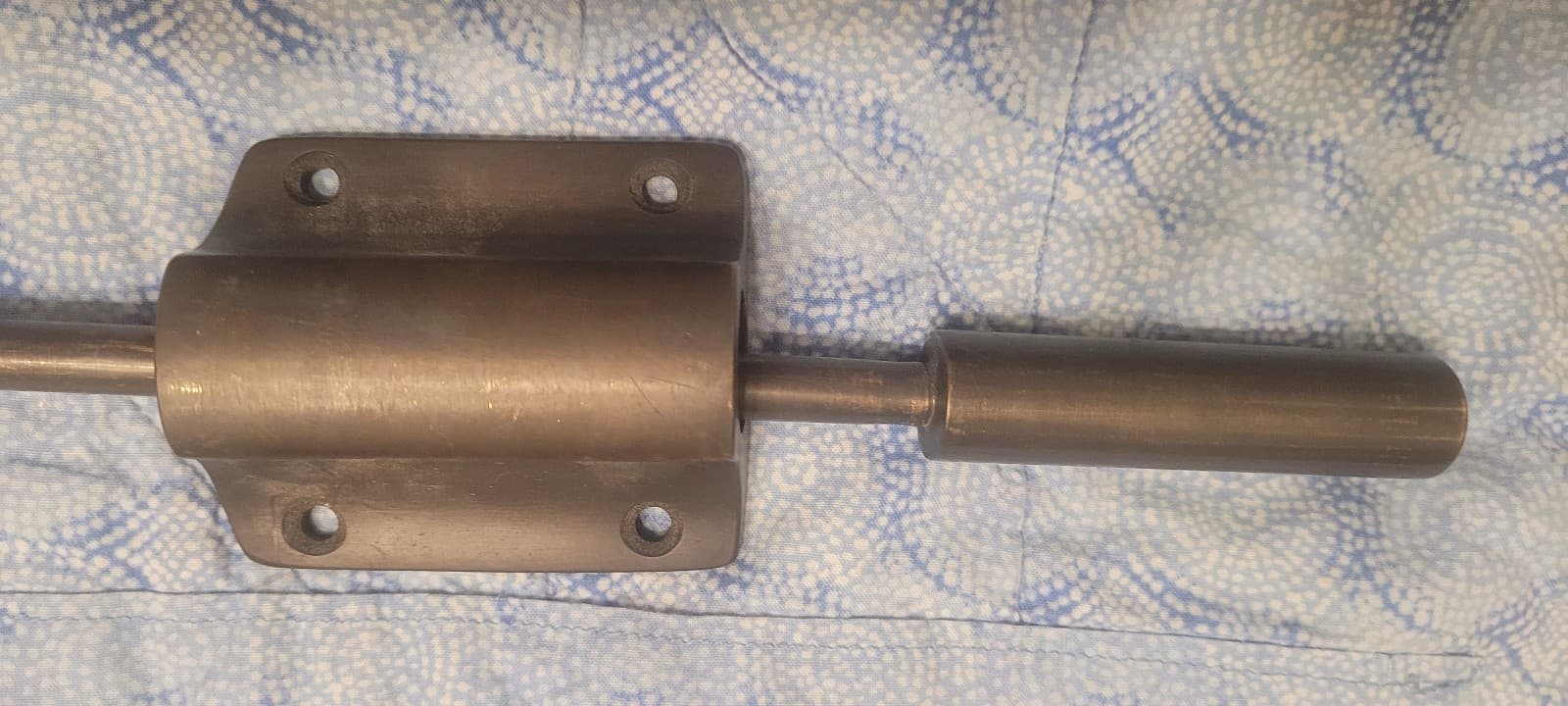 Heavy duty oil rubbed Bronze metal finish security door lock bolt 16" 3