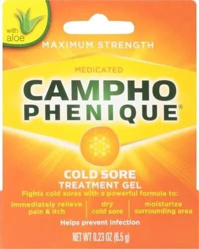 Campho Phenique Cold Sore and Fever Blister Treatment for Lips, Maximum Strength 2