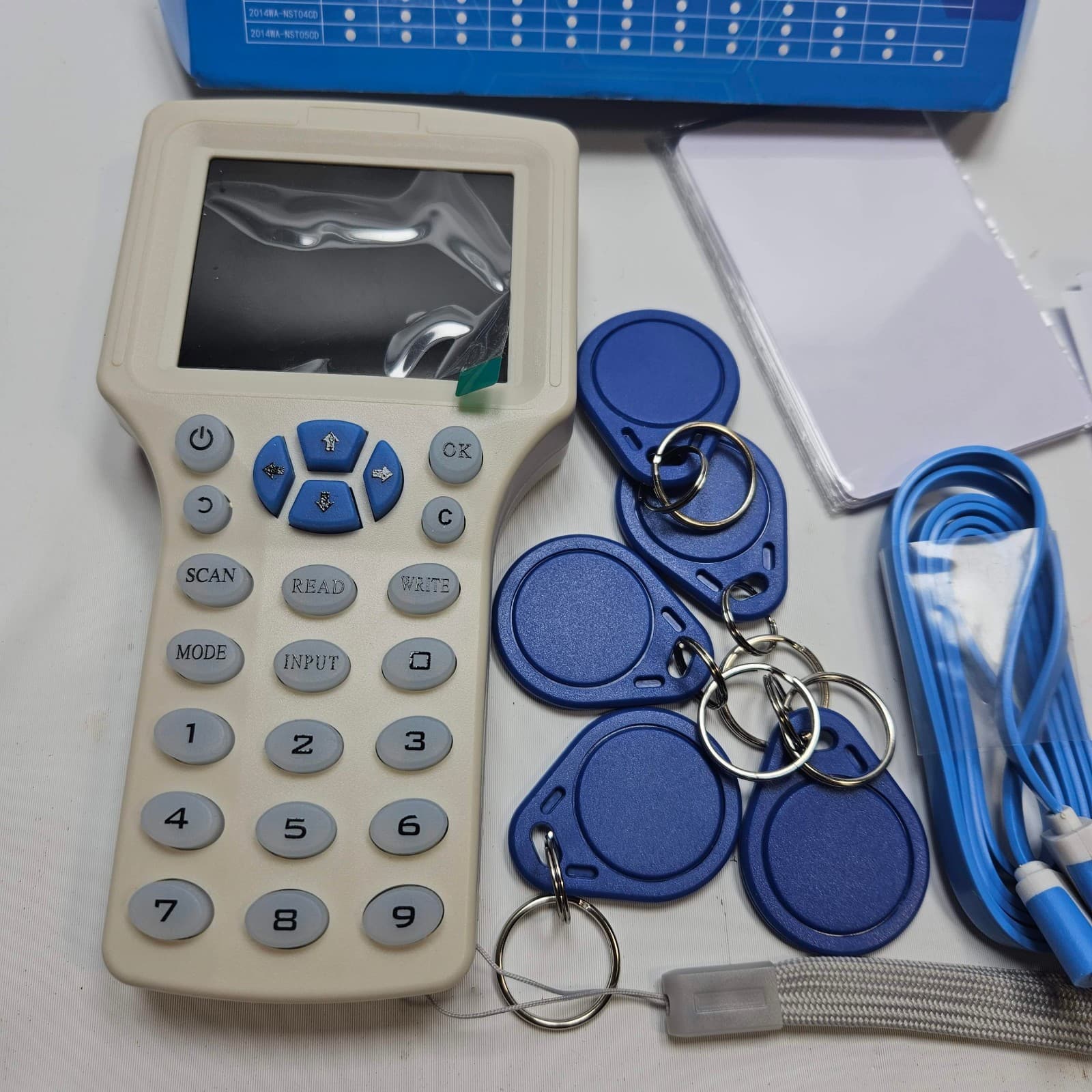 10 Frequency NFC Smart Card Reader Writer RFID Copier Duplicator 125KHz 13.56MHz