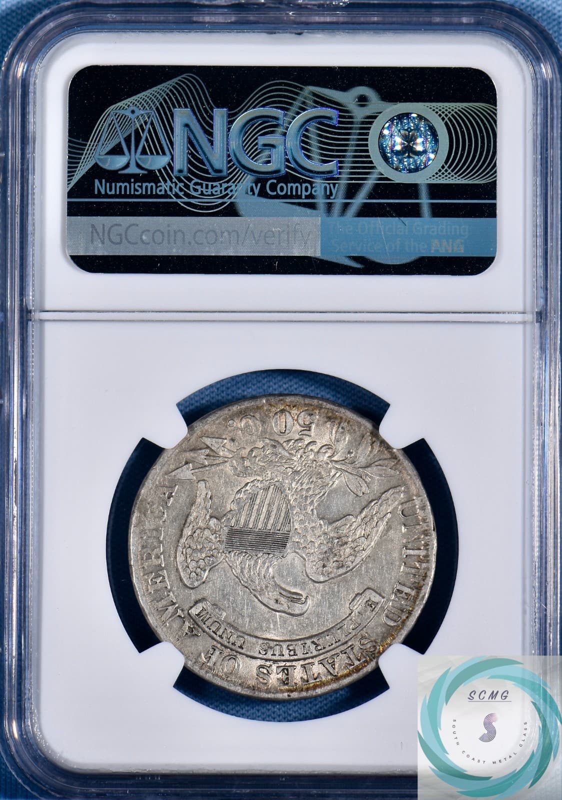 1833 Capped Bust Half Dollar NGC XF45 - Rainbow Edges!!! 3