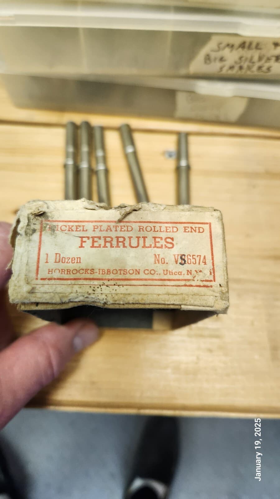Horrocks-Ibbottson 19/64" NOS Ferrule Set 2