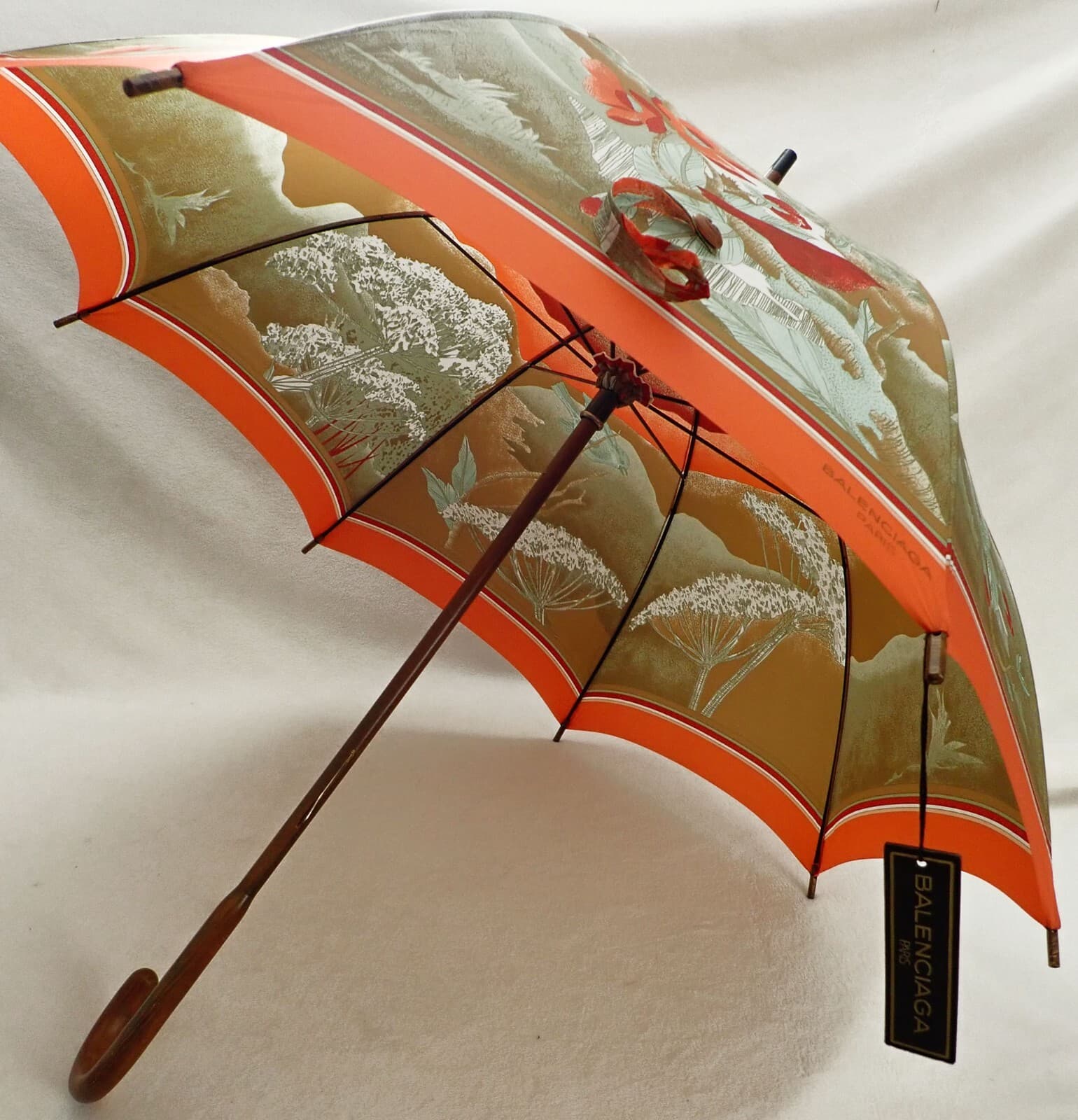 Vintage Authentic Balenciaga Paris Parasol Umbrella Rare Beautiful Piece  3