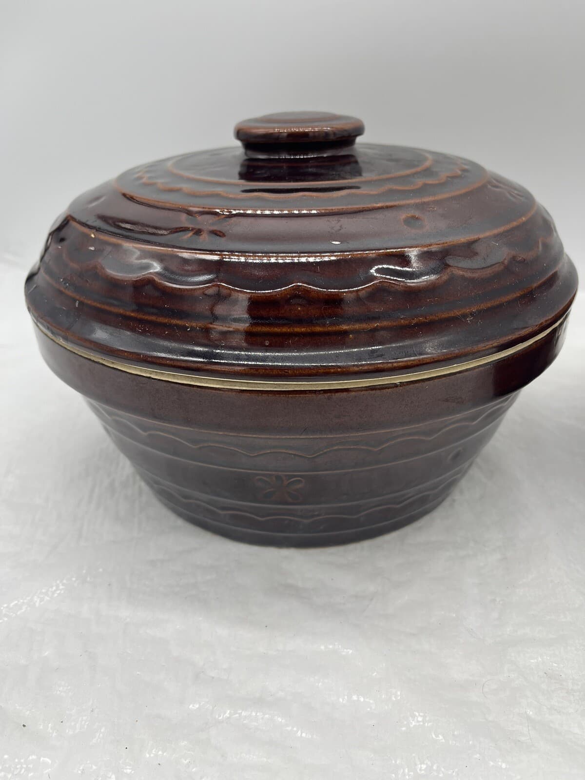 2 Nesting Marcrest Daisy Dot Ovenproof Stoneware Covered Casserole Dutch Ovens 2