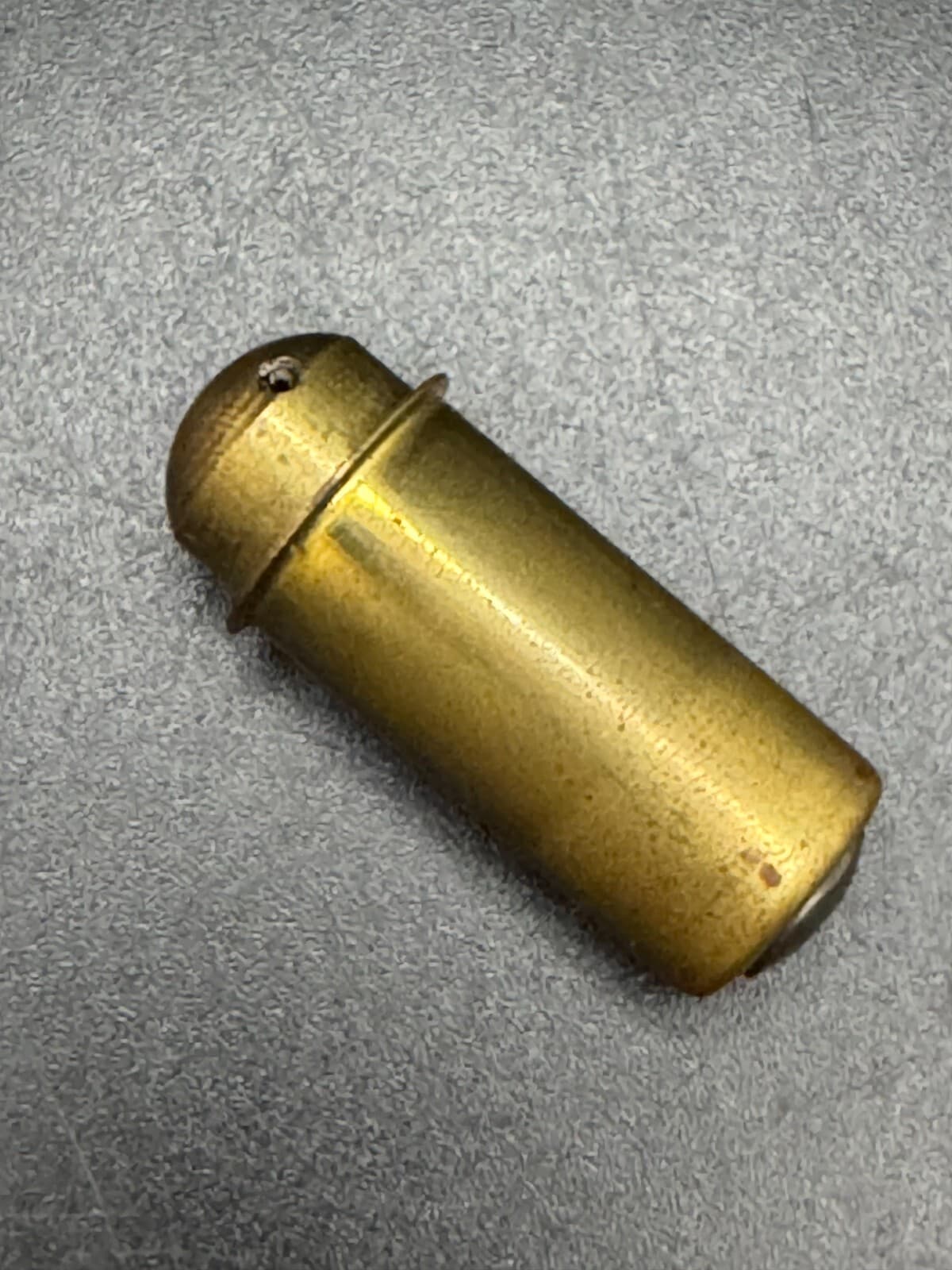 Vintage Brass Bullet Catch 1/2" Diameter Adjustable Spring Loaded Metal Center 2