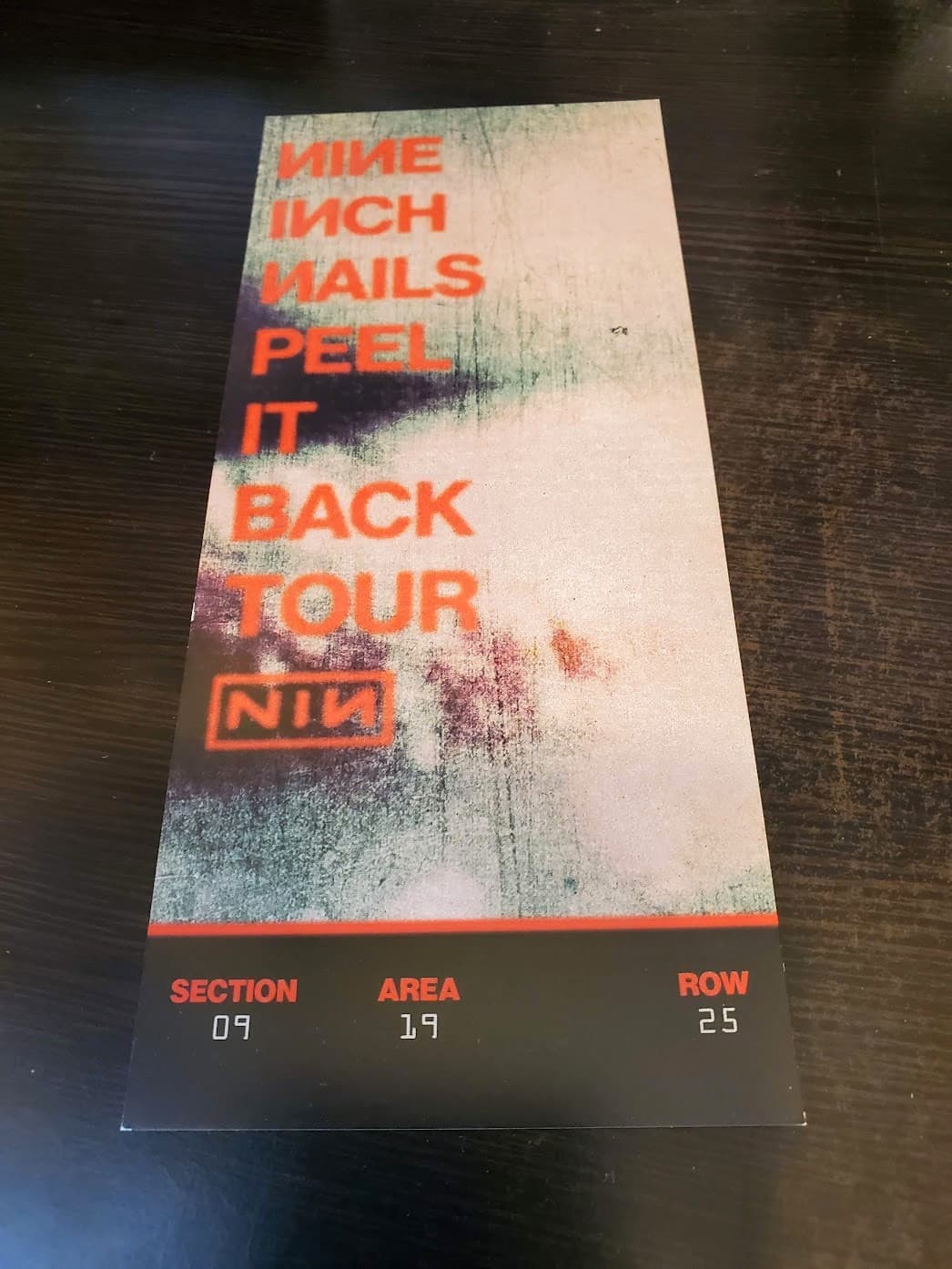 2 Official Nine Inch Nails Peel It Back Tour Tickets RARE NIN Tron Ares + BONUS 2