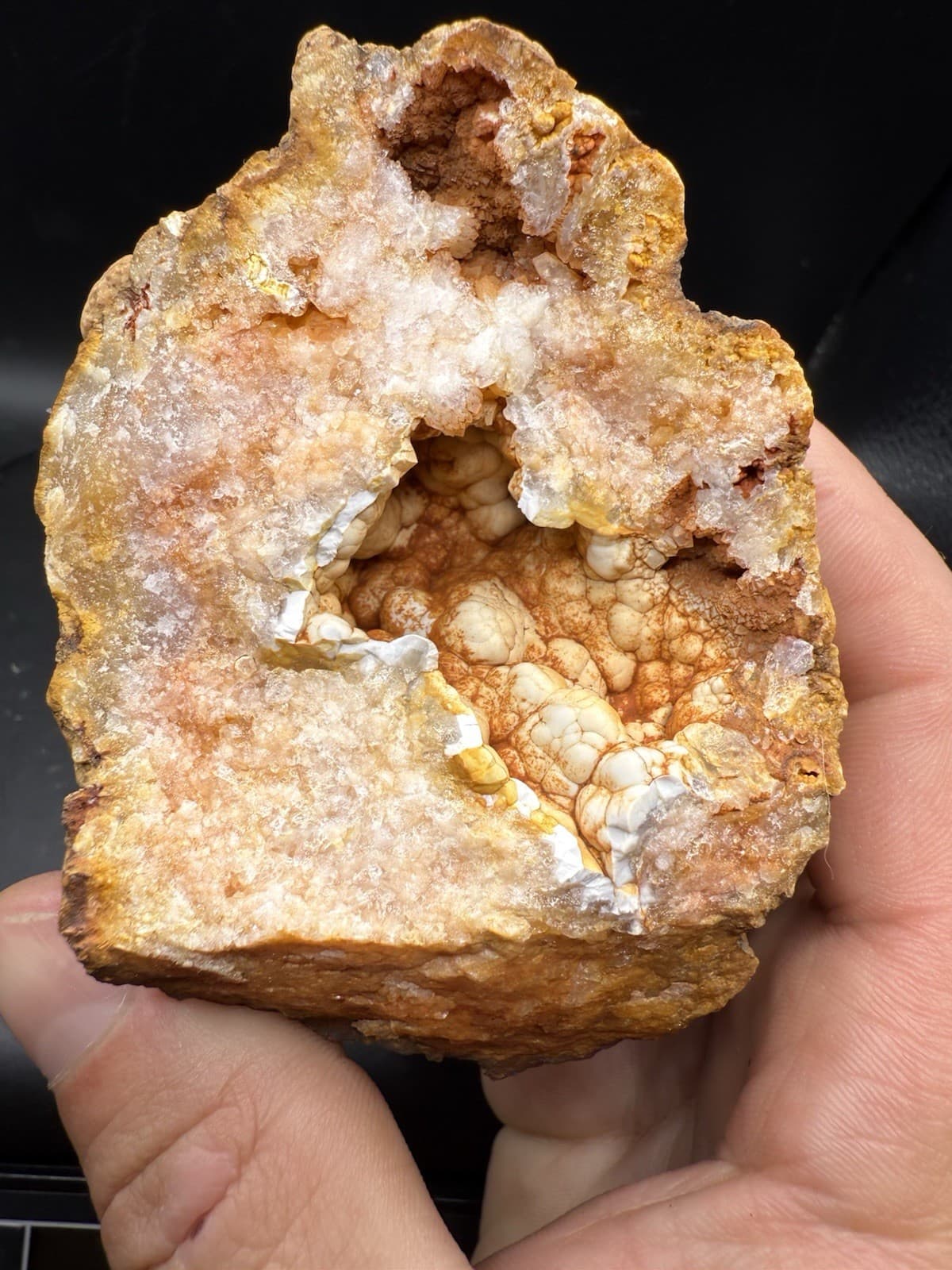 Red Pink Fossilized Indiana Geode Crystal  Agate Cotton Candy 3,920 Carats 2