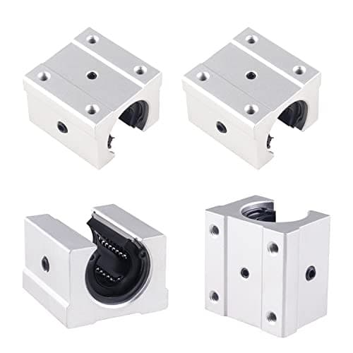  4pcs SBR20UU Aluminum Block 20mm Linear Motion Ball Bearing Slide Block Match  2