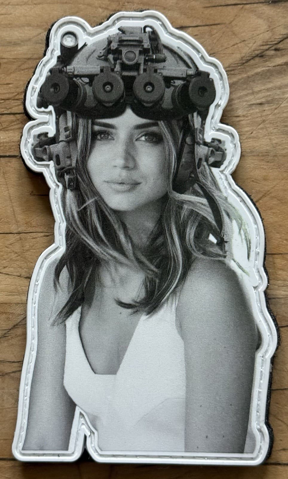 White Phosphor “Quadmami” Patch Black & White Variant