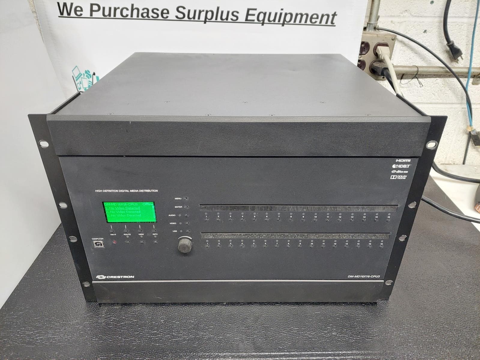 Crestron DM-MD16X16-CPU3 Digital Media Switcher 6