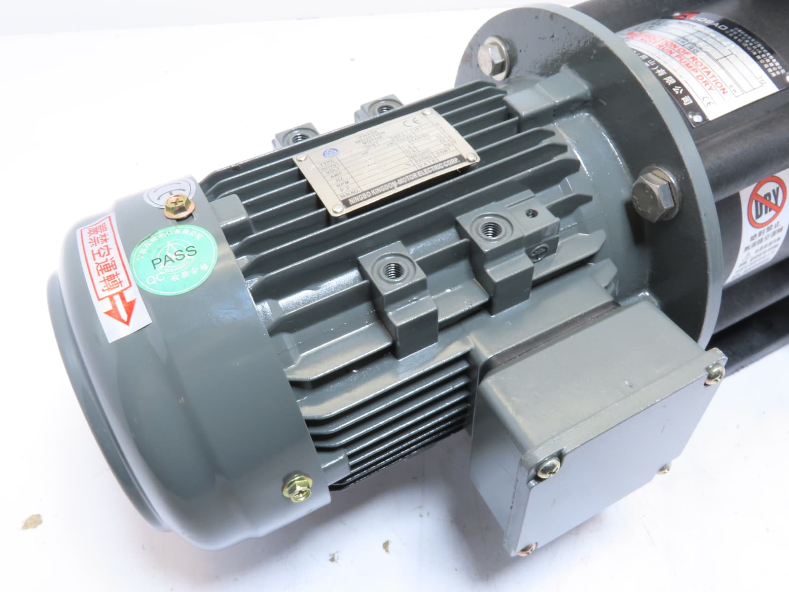 Kuobao MPH-F-441CCV5 Magnetic Drive Vertical Sealless Chemical Pump 1HP 350 LPM 3