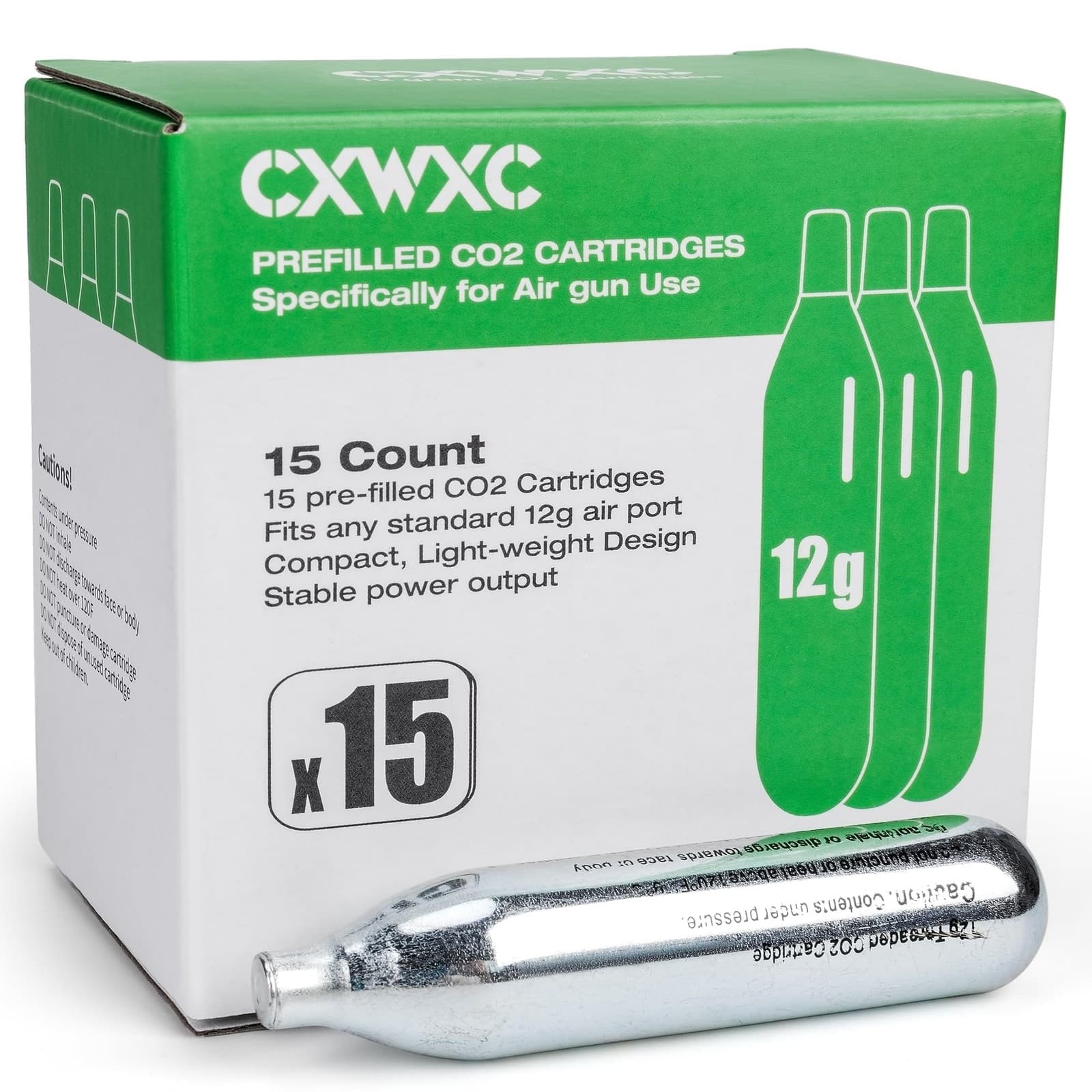 8 Gram/ 12 Gram CO2 Cartridges for Paintball - CO2 Cylinder CO2 Powerlet Cart...