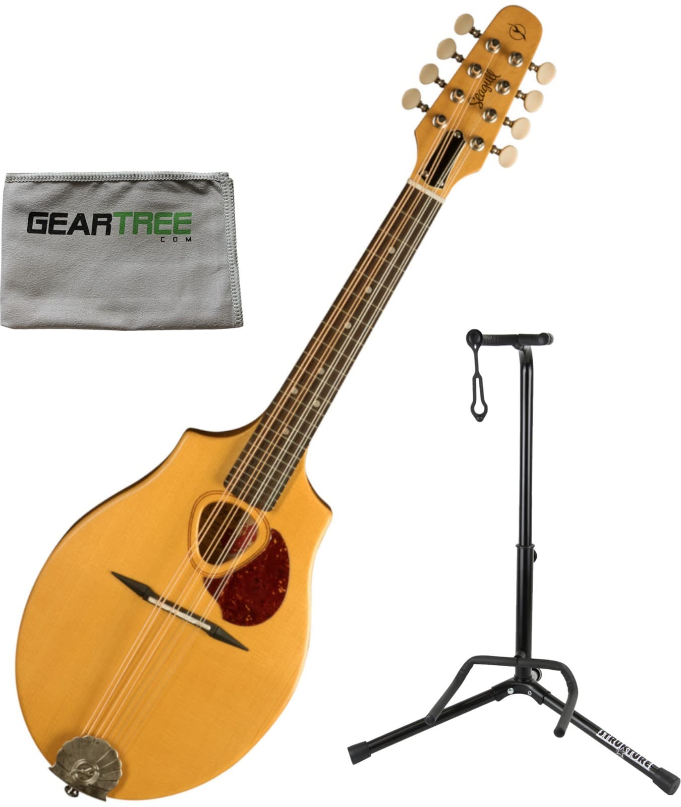 Seagull S8 Mandolin Natural SG w/ Stand and Cloth