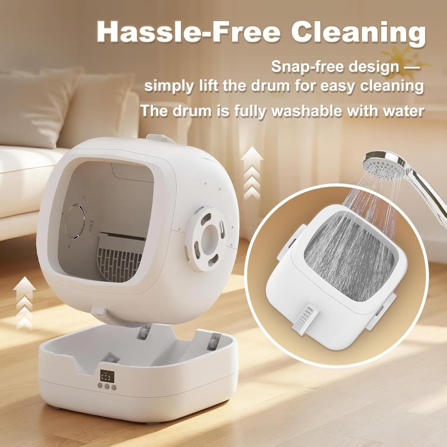 Smart Cat Litter Box with APP &Weight Monitoring,Self-Cleaning,Safe for All Cats 5