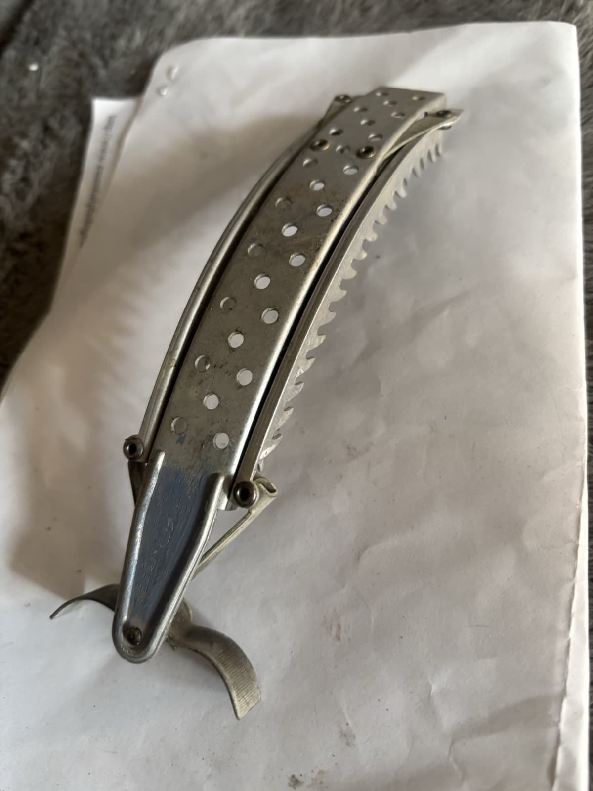 Vintage Aluminum Mervin Wave Hair Clip 1930s Automatic Finger Waver Flapper 2