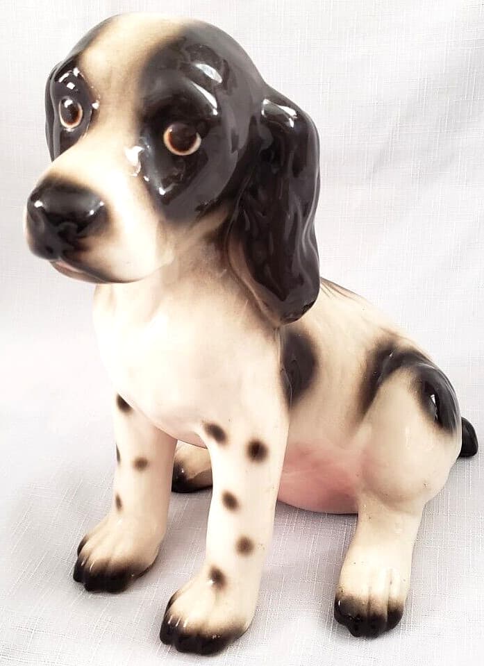 9 3/4" Springer Spaniel Dog Figurine Porcelain,Bird Game Hunting,Puppy, No Chips