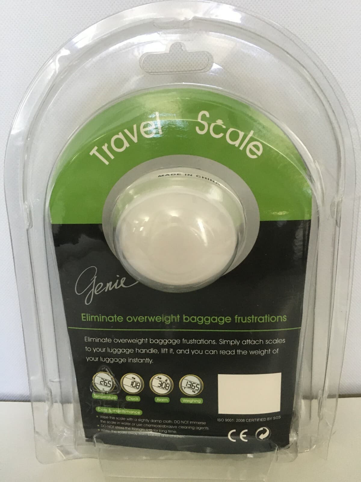 New Camry EL-3 Series Digital Luggage Scale - Alarm Clock - Room Temperature F/S 2