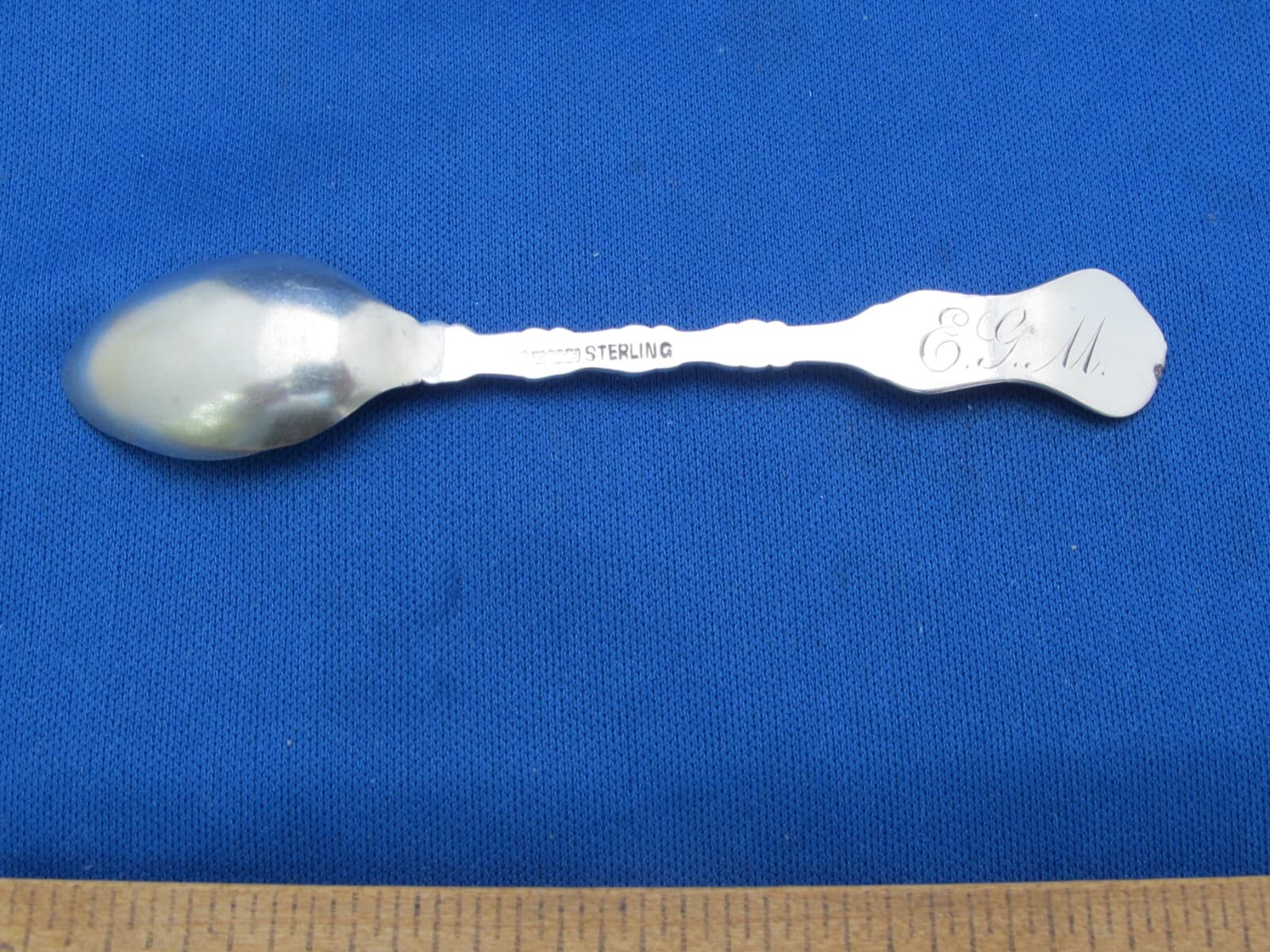 Roden Bros Canada Sterling IMPERIAL QUEEN Pattern DEMITASSE SPOON-Mono EGM 3
