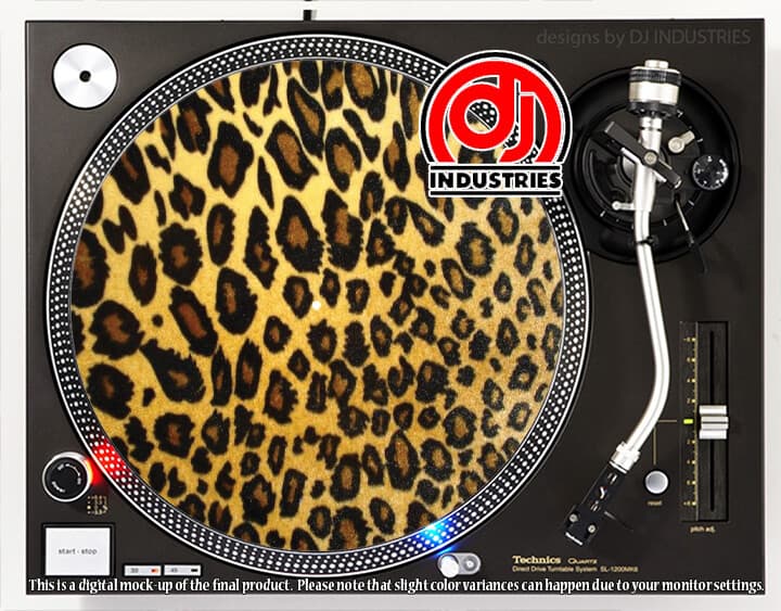 Leopard Print - 7"-12" DJ slipmat for LP turntable record player
