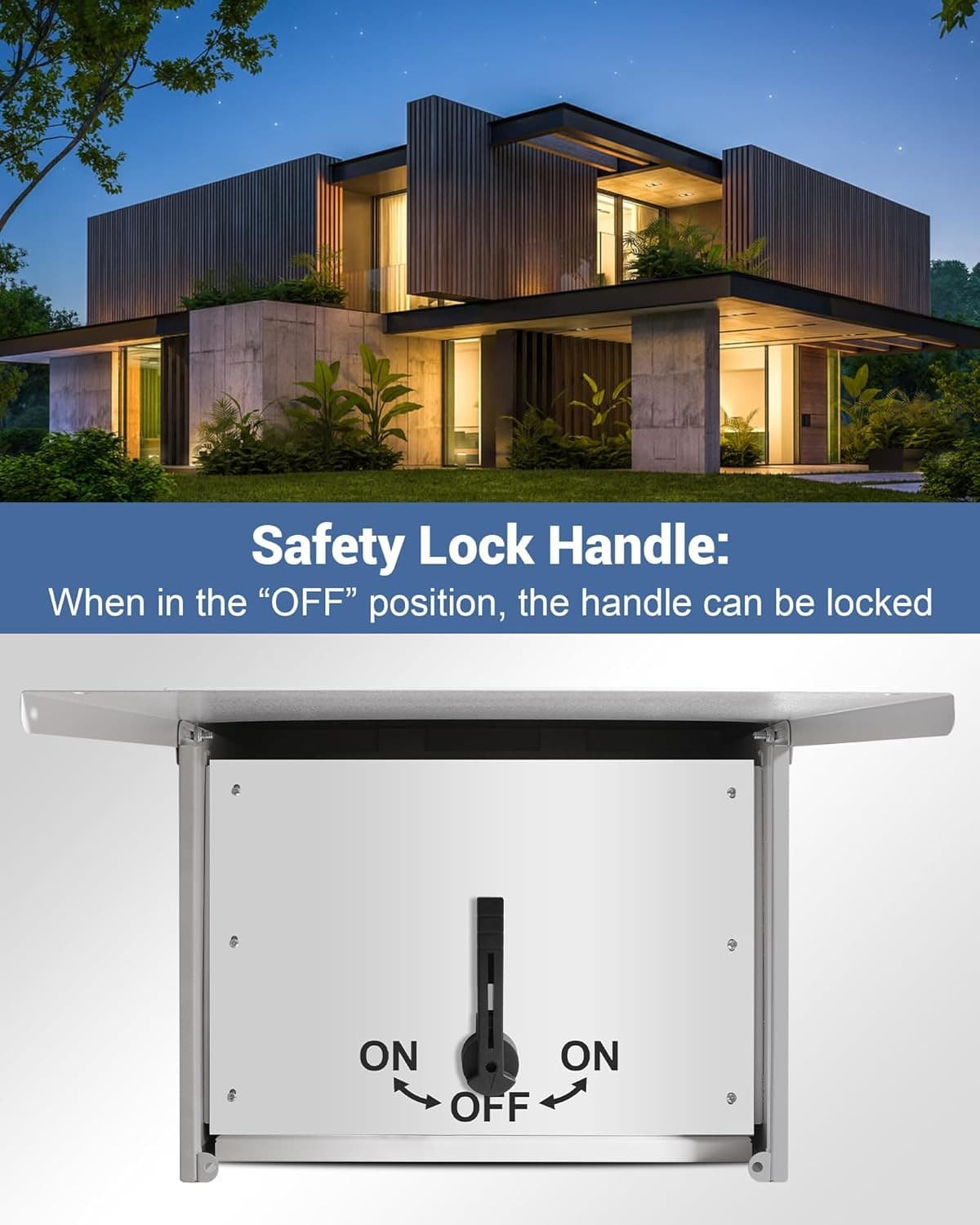 Automatic 225A Generator Transfer Switch, NEMA 3R Standards 6