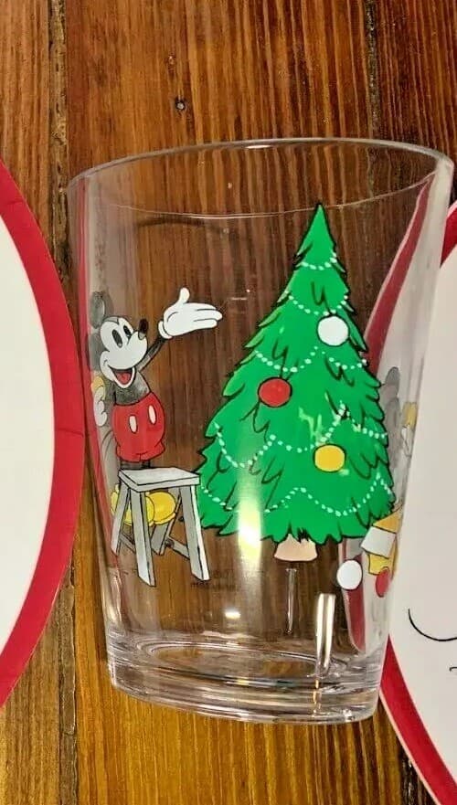 Disney Pottery Barn Mickey Mouse Cup holiday Christmas party gift peanuts SET , 3