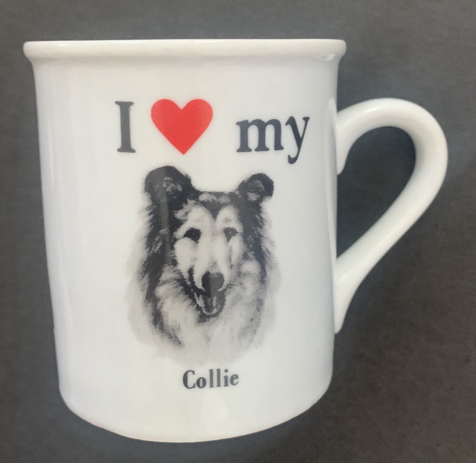 I Love My Collie Coffee Mug, by Papel 5