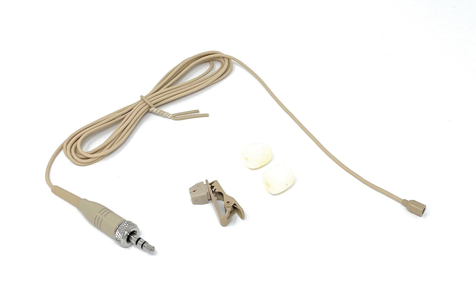Lavalier Lapel Omnidirectional Microphone for Sennheiser Body-Packs Beige