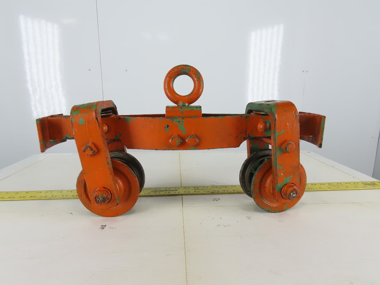 Cast Iron Push/Pull Single Girder 2" Beam Trolley 6