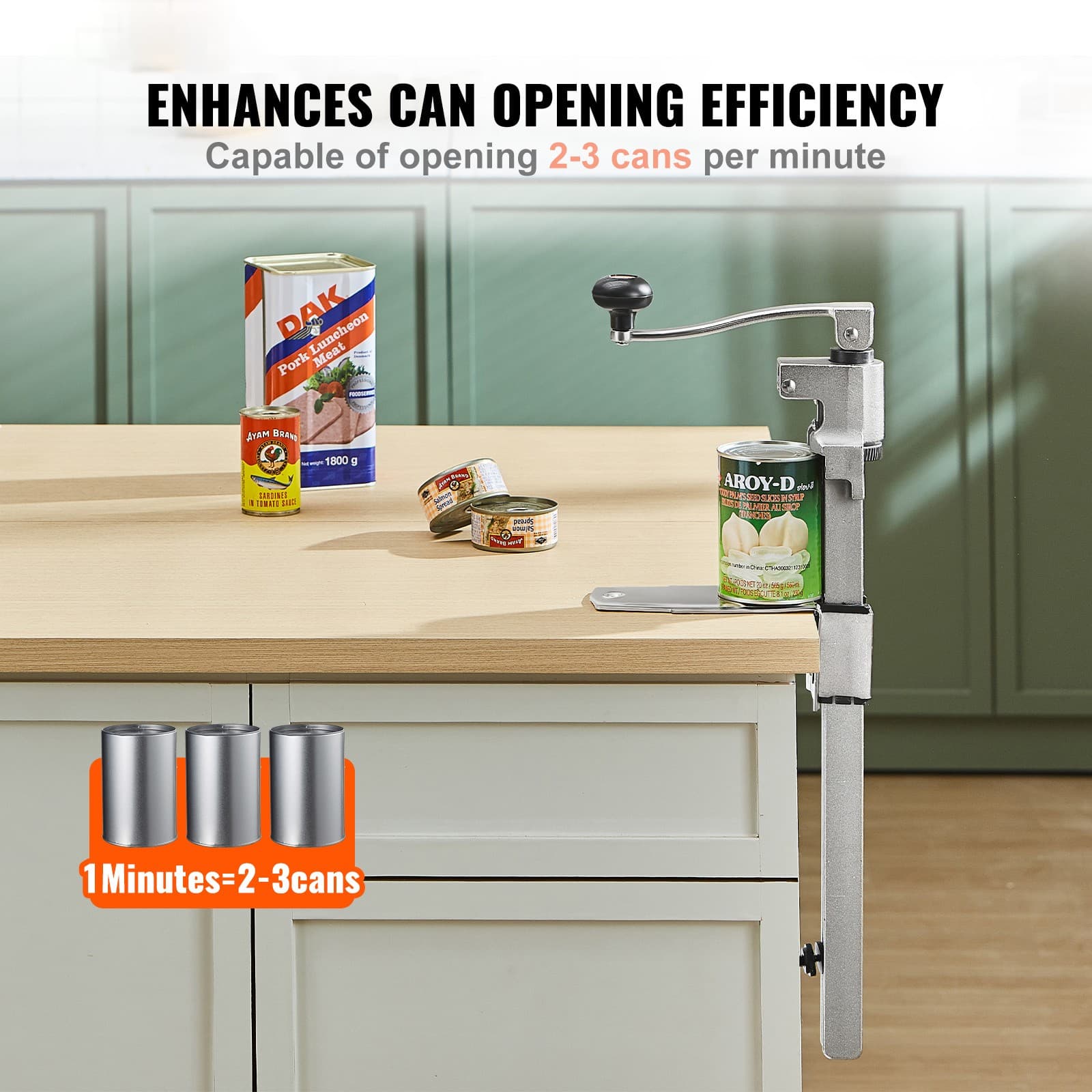 Commercial Table Can Opener Heavy Duty 11.8" Manual Can Opener Restaurant 2