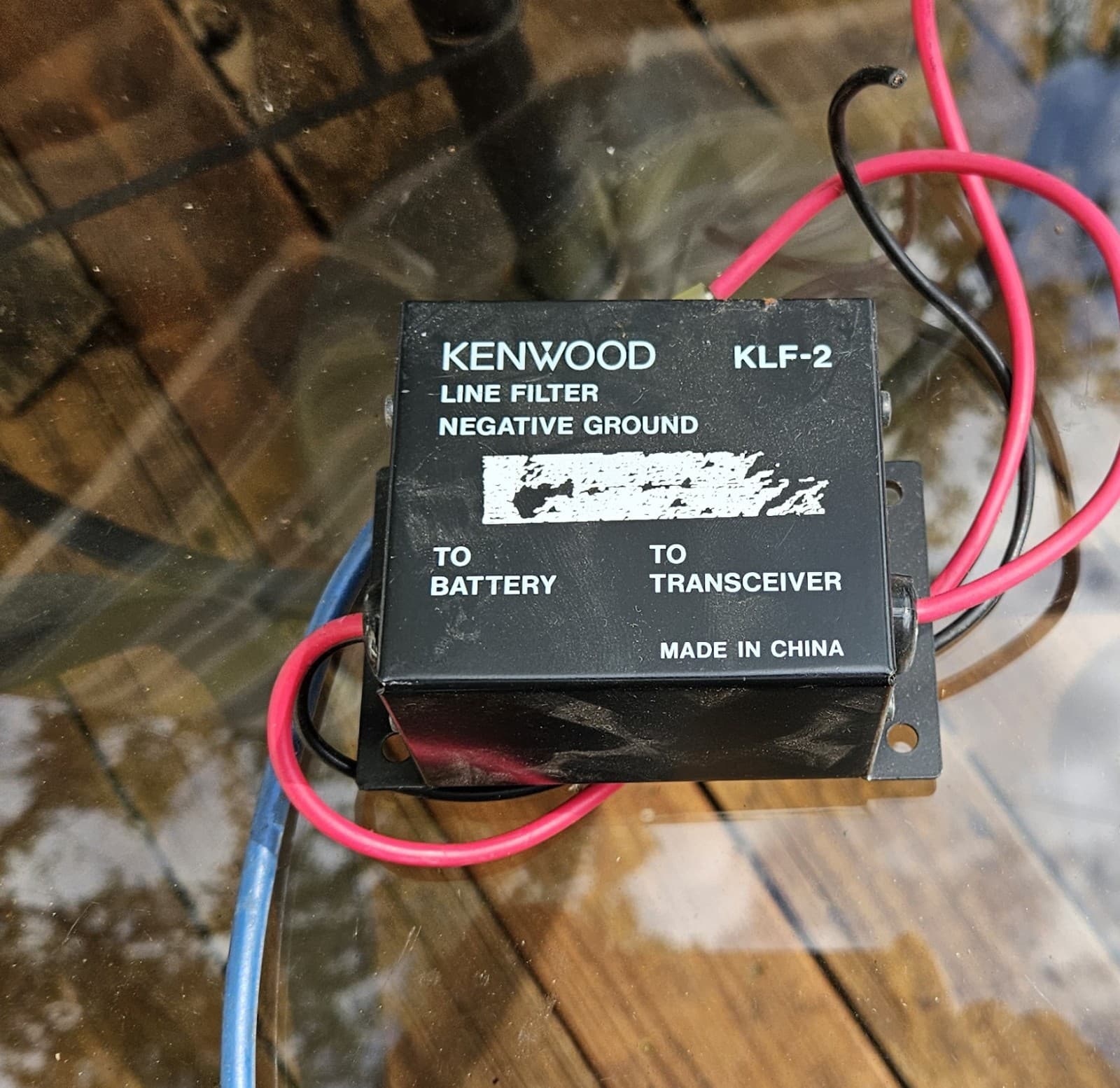 Kenwood KLF-2 DC Line Noise Filter, takes care of alternator or other AC noise!