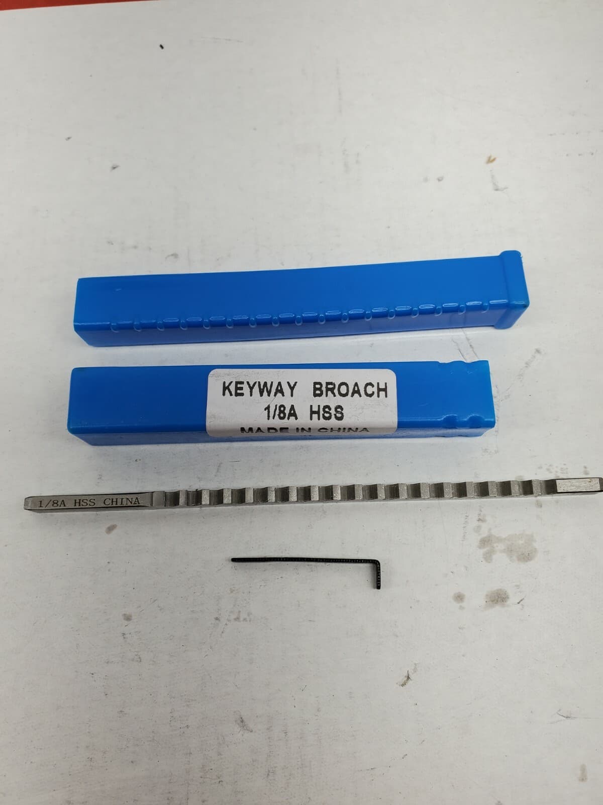 HSS 1/8A Push-Type Keyway Broach Metric Tools Pulley Bore Key Way 1/8" A 2