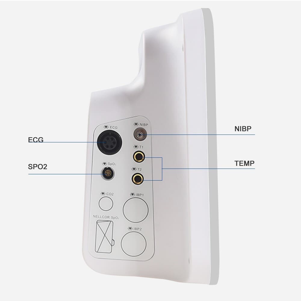 12-Inch Patient Vital Signs Monitor Multi-Parameter ECG/NIBP/TEMP/RESP/SPO2/PR 5