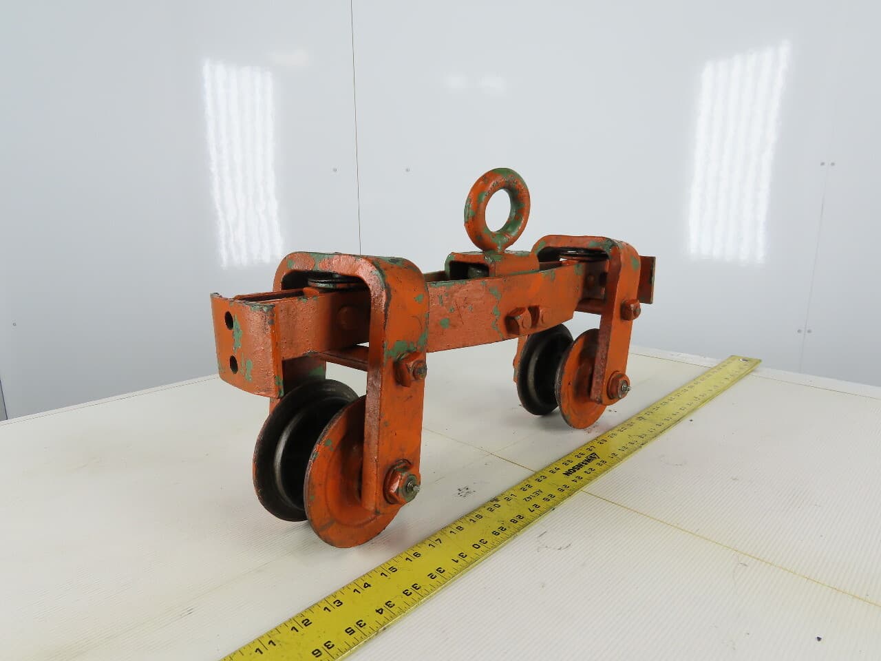 Cast Iron Push/Pull Single Girder 2" Beam Trolley 3