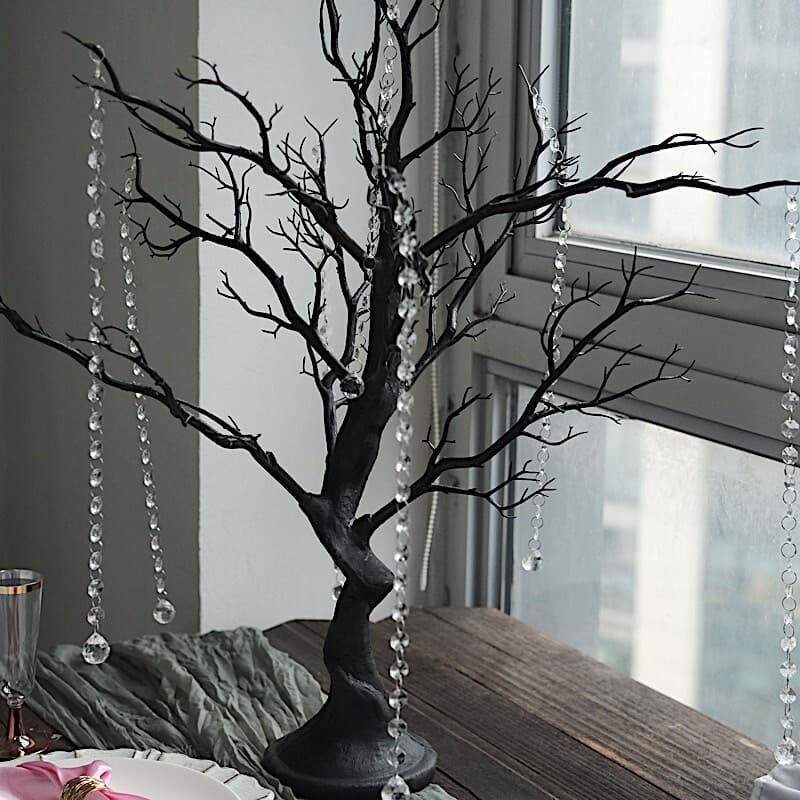 34" Black MANZANITA TREE with Garlands Wedding Party CENTERPIECES 4