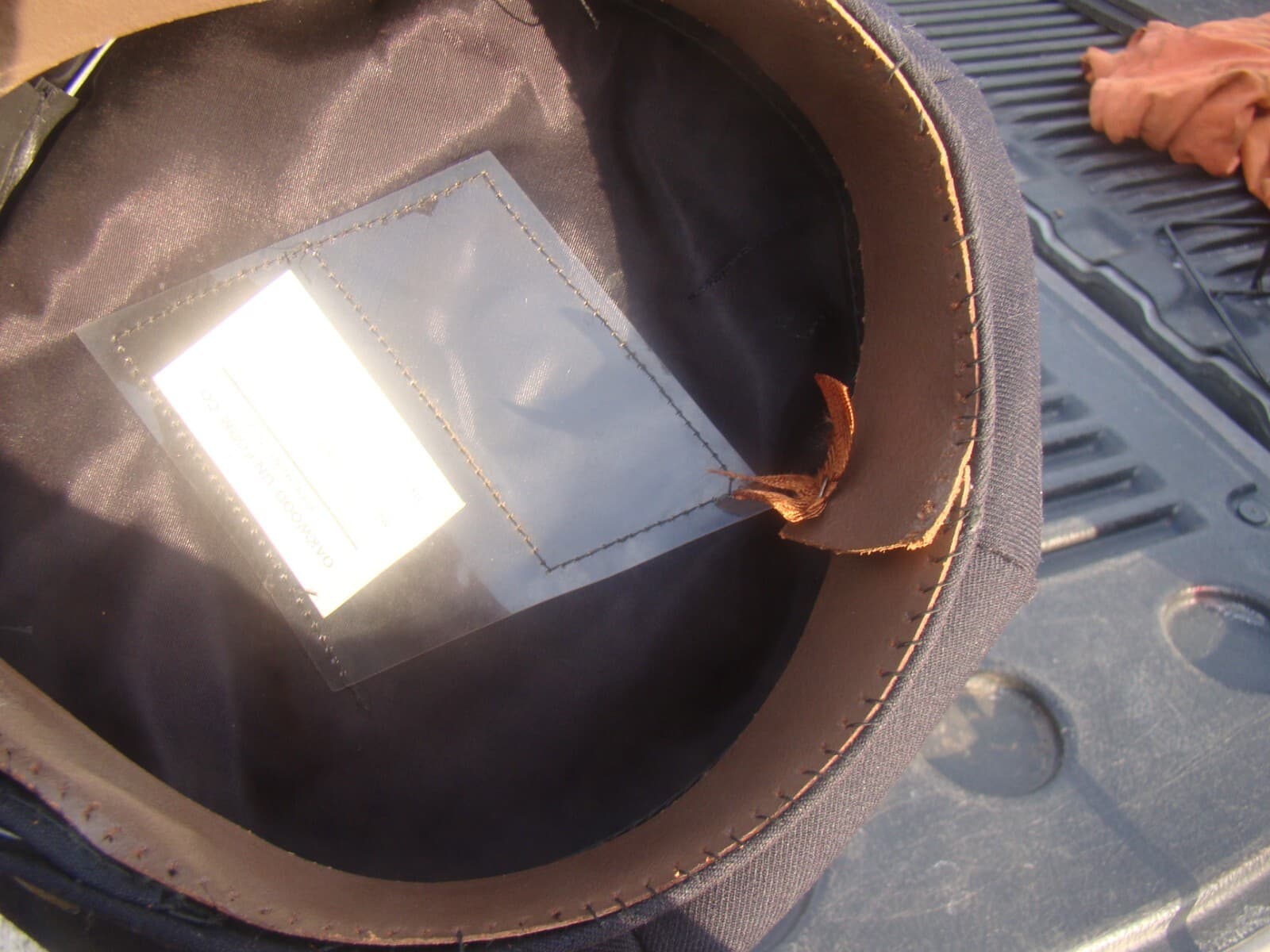 Vtg Fireman's Fire Department Dress Uniform Hat Cap Size 7 1/8 6