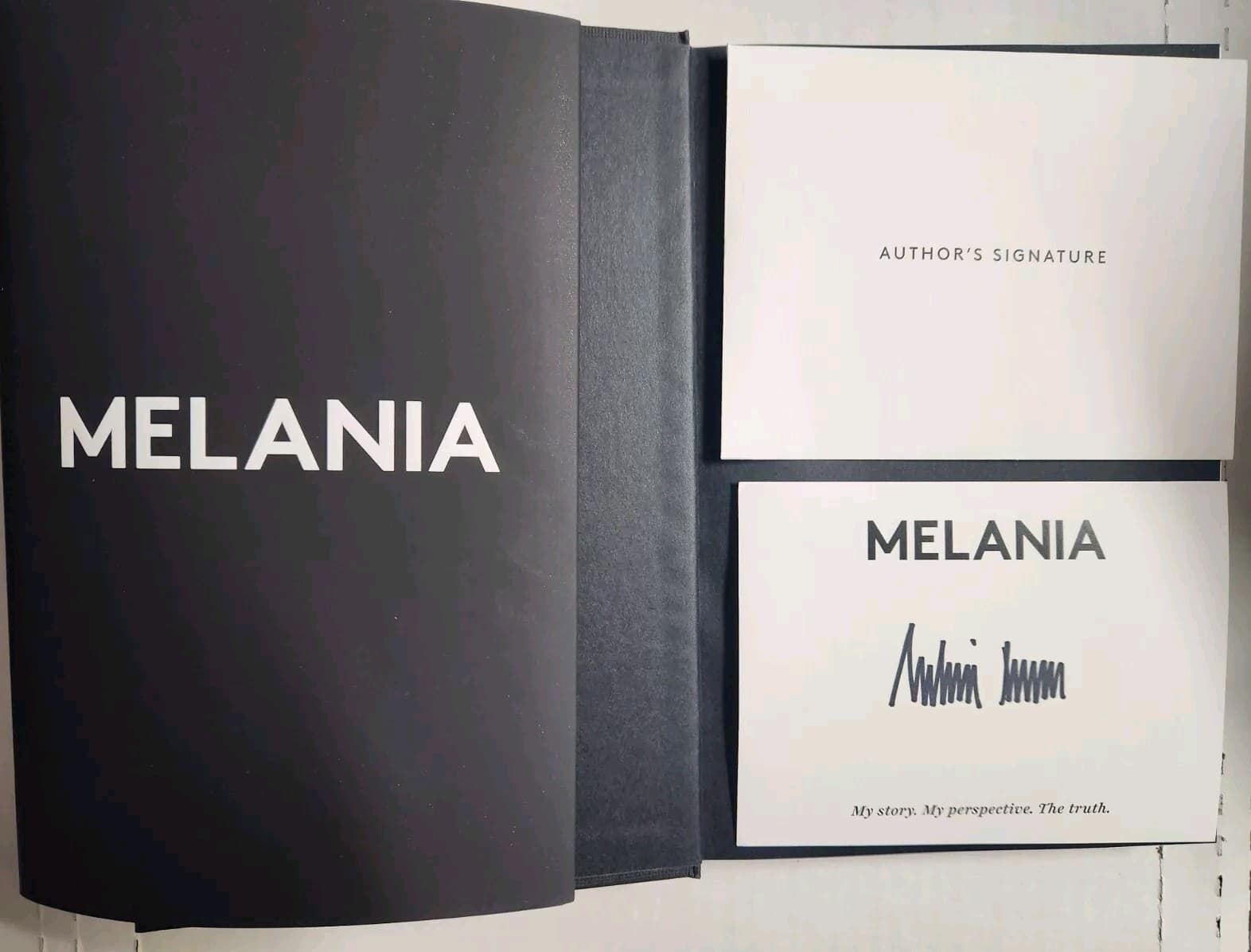 AUTOGRAPHED Melania Trump SIGNED Book Memoir NEW HC Donald Trump Wife AUTOGRAPH 4