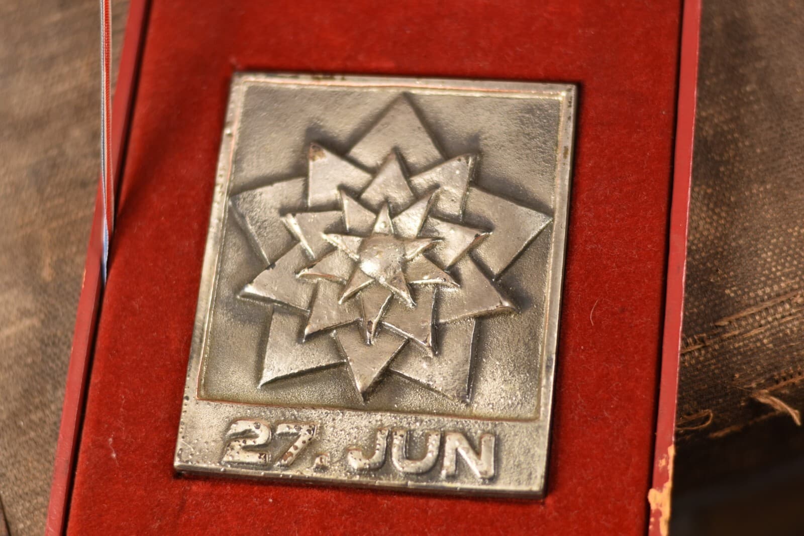 Yugoslavia Rare plaque 27 jun medal Jugoslavia