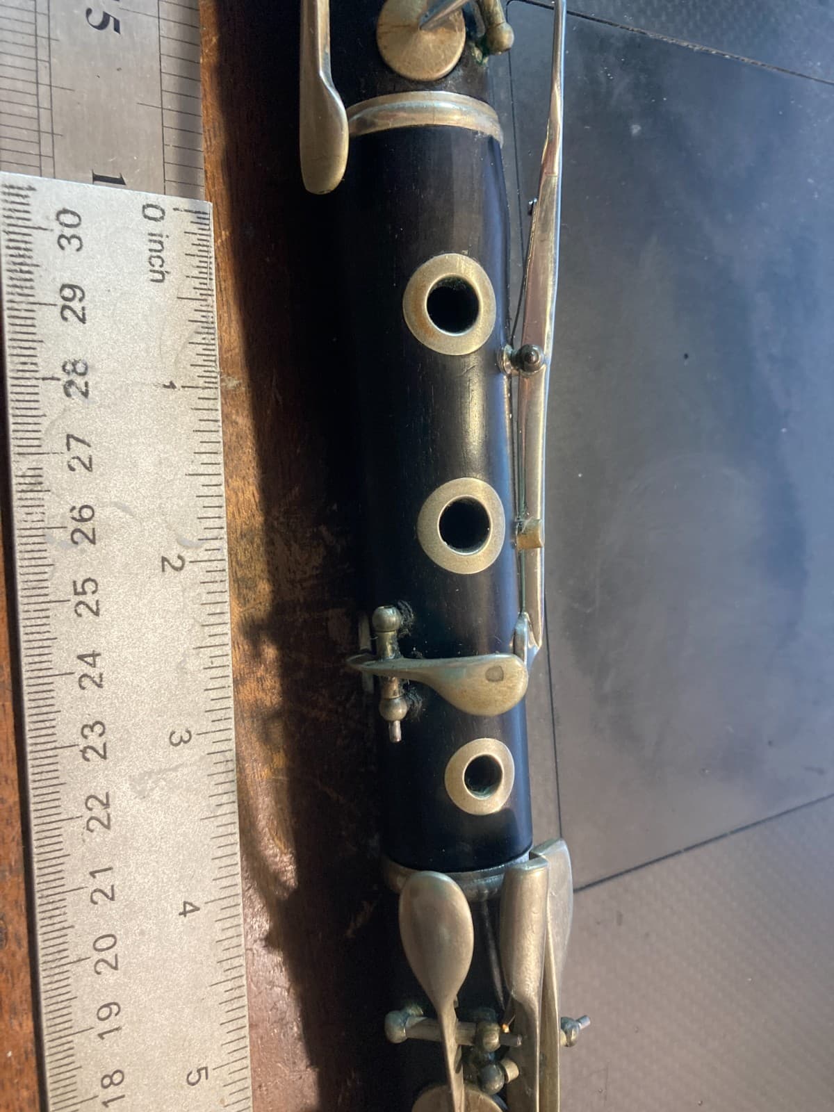 Antique Wood Flute - 6 Hole - 8 Key 6