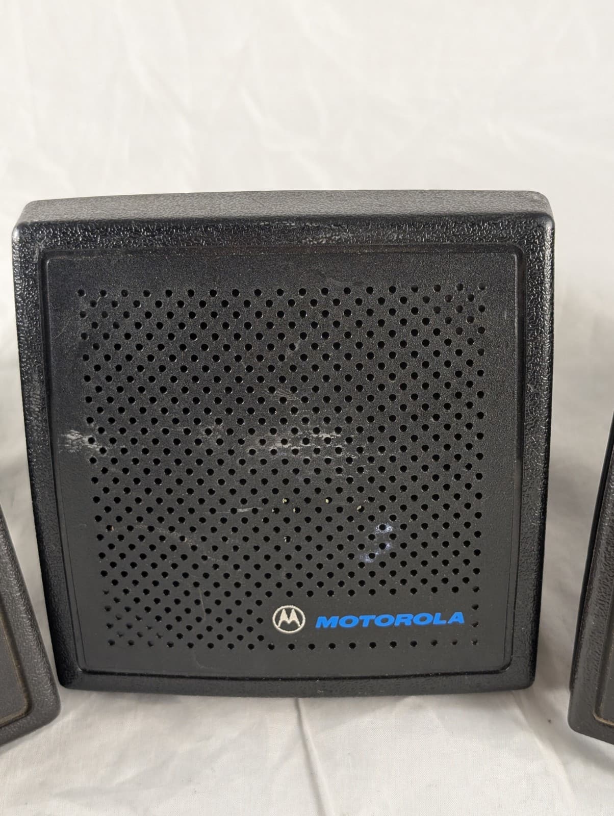 Lot of 3 Motorola Radio External Amplifier Speakers HSN4109A HSN4018B & HSN6001B 3